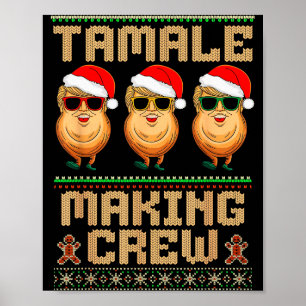 Affiche Équipe de fabrication de tamales Saison des tamale