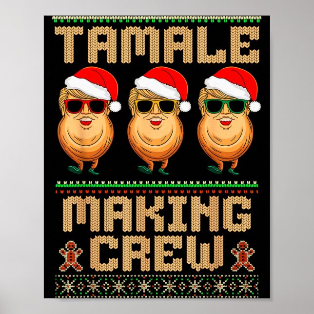 Affiche Équipe de fabrication de tamales Saison des tamale (Devant)