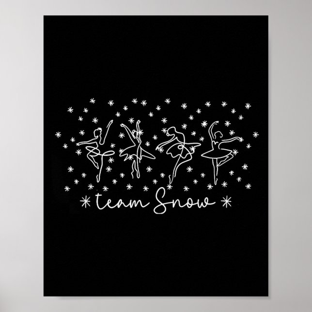 Affiche Équipe de femmes Corps de neige Saison de Casse-No (Devant)