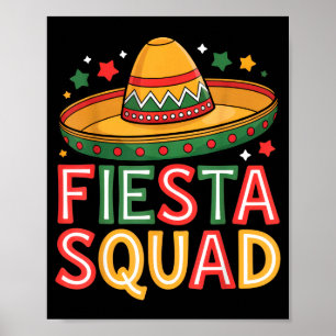 Affiche Équipe de fiesta cinco de mayo musique latine fun 