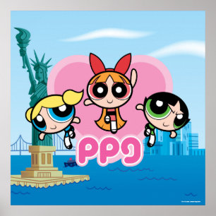 Affiche Équipe de filles Powerpuff stupéfiant