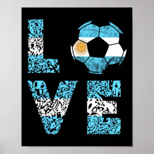 Affiche Équipe de football d'Argentine Amour d'Argentine L