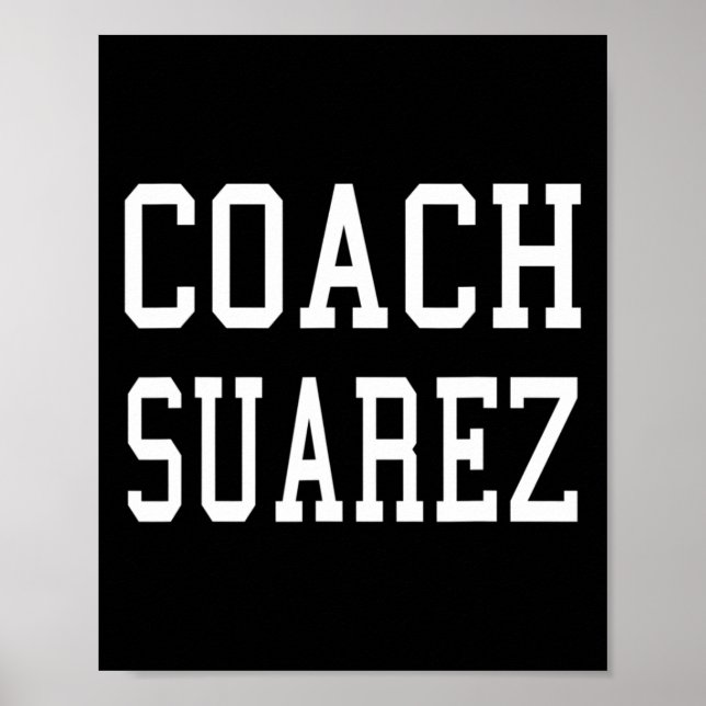 Affiche Équipe de football de baseball sur mesure Coach Su (Devant)