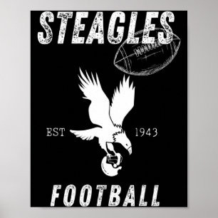 Affiche Équipe de football des Steagles 1943 Phil Phit Com