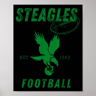 Affiche Équipe de football des Steagles Établi en 1943 Phi