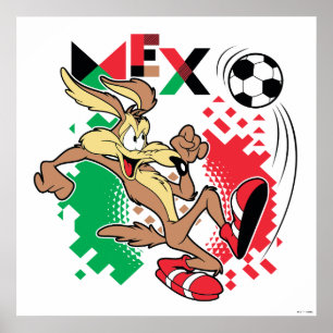 Affiche Équipe de football du Mexique Graphique WILE E. CO