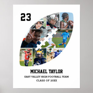 Affiche Équipe de football Senior Graduation Ball Photo Co