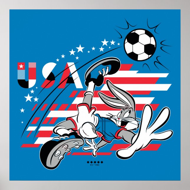 Affiche Équipe de football USA de l'équipe de BUGS BUNNY™ (Devant)