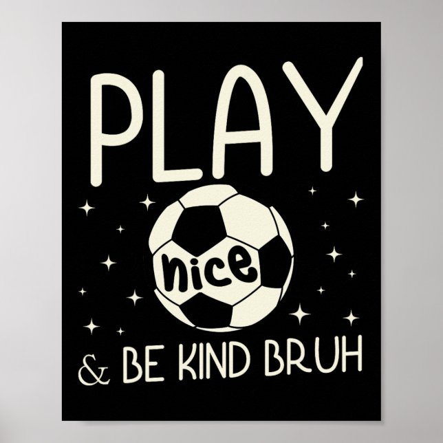 Affiche Équipe de footballeurs garçons anti-intimidation s (Devant)