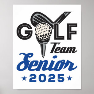 Affiche Équipe De Golf Senior 2025 Graduation Night Cl De 