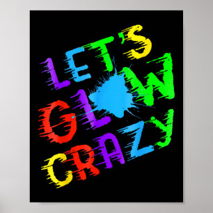 Affiche Équipe de groupe Retro Colorful Quote GlowParty 80