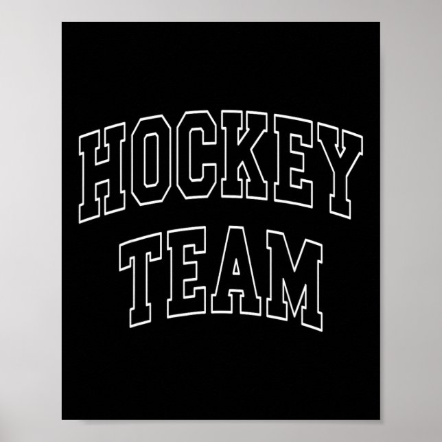 Affiche Équipe de hockey universitaire Varsity Université  (Devant)
