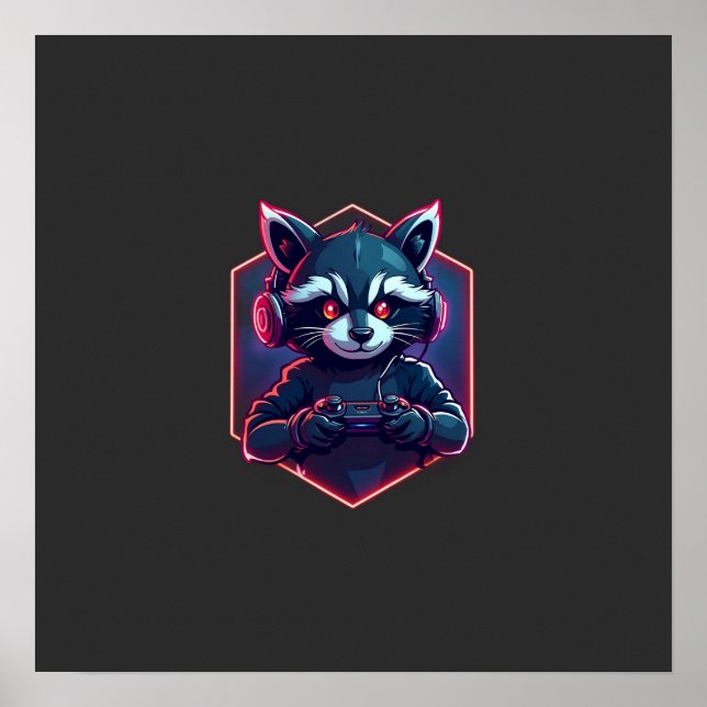 Affiche Équipe de jeu Raccoon (Devant)