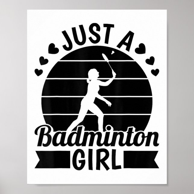 Affiche Équipe De Joueurs De Badminton - Navette Juste Un  (Devant)