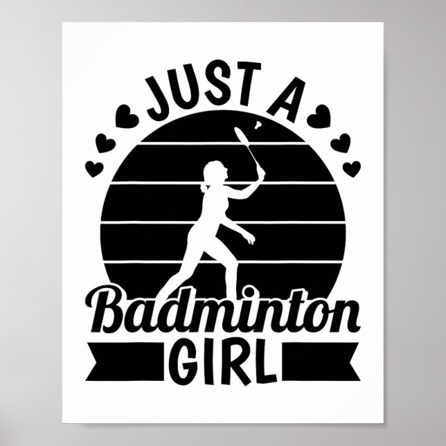 Affiche Équipe De Joueurs De Badminton - Navette Juste Un  (Devant)