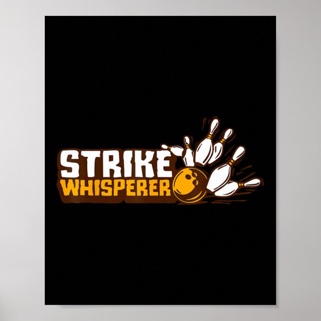 Affiche Équipe de la Ligue de Bowler Funny de Whisperer (Devant)
