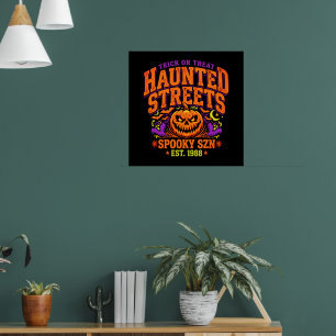 Affiche Équipe de la saison effrayante Halloween décoratio