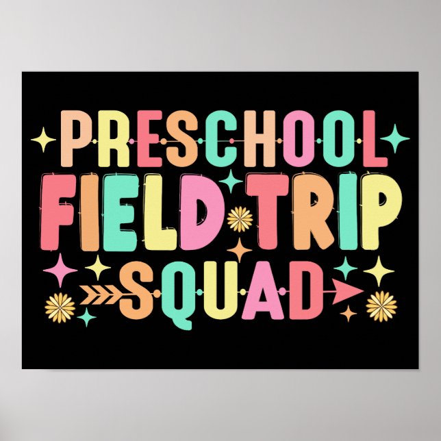 Affiche Équipe de la visite sur le terrain préscolaire (Devant)