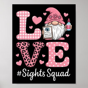 Affiche Équipe de la vue amoureuse Opticien Optométriste G