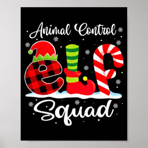 Affiche Équipe de lutin de contrôle animalier Officier de