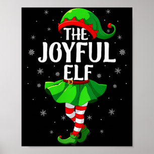 Affiche Équipe de lutin joyeux pour femmes Noël filles fem