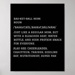 Affiche Équipe de maman Sketll Momgiftyouth Sports