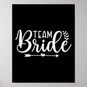 Affiche Équipe de mariée Bachelorette Party Bridesmaid Épo