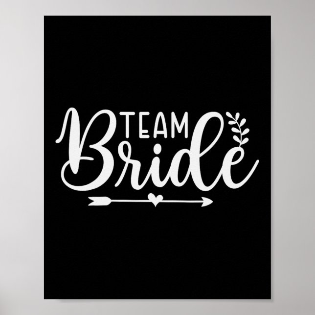 Affiche Équipe de mariée Bachelorette Party Bridesmaid Épo (Devant)