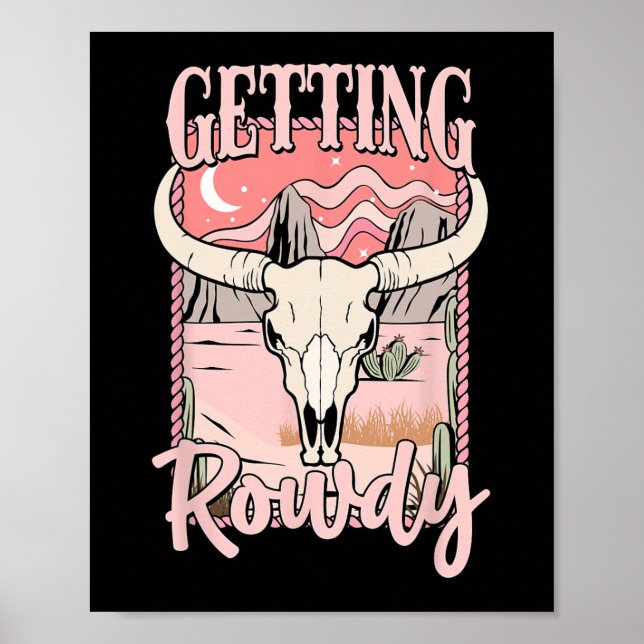 Affiche Équipe de mariée qui s'amuse Cowgirl occidentale B (Devant)