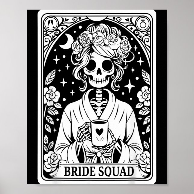 Affiche Équipe de mariée squelette mariage enterrement de  (Devant)