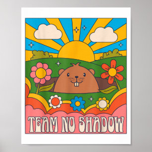 Affiche Équipe de marmotte sans ombre drôles d'hommes femm