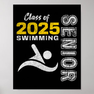 Affiche Équipe de natation Cl supérieur de 2025 - Diplômé