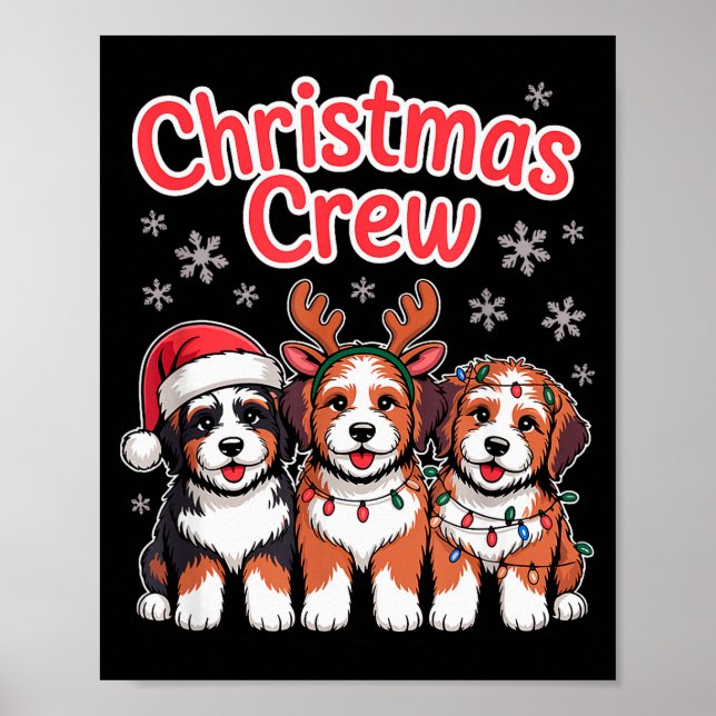 Affiche Équipe de Noël Chien de Noël Drôle de Bern Noël (Devant)