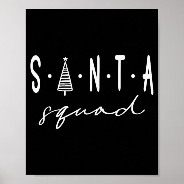Affiche Équipe de Noël de Santa Squad Équipe de Santa Crew (Devant)