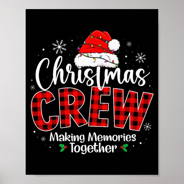 Affiche Équipe de Noël drôle créant des souvenirs ensemble (Devant)