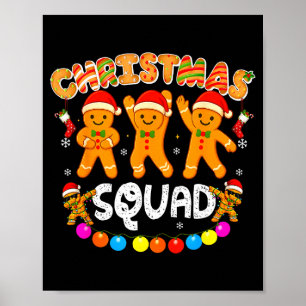 Affiche Équipe de Noël Drôle de Xmas Gingerbread Famille M