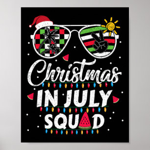 Affiche Équipe de Noël en Juillet Drôle d'Été Xmas Hommes