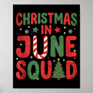 Affiche Équipe de Noël en juin Hommes Femmes Garçons Et
