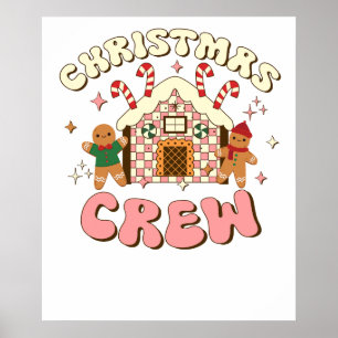 Affiche équipe de Noël pain d'épice