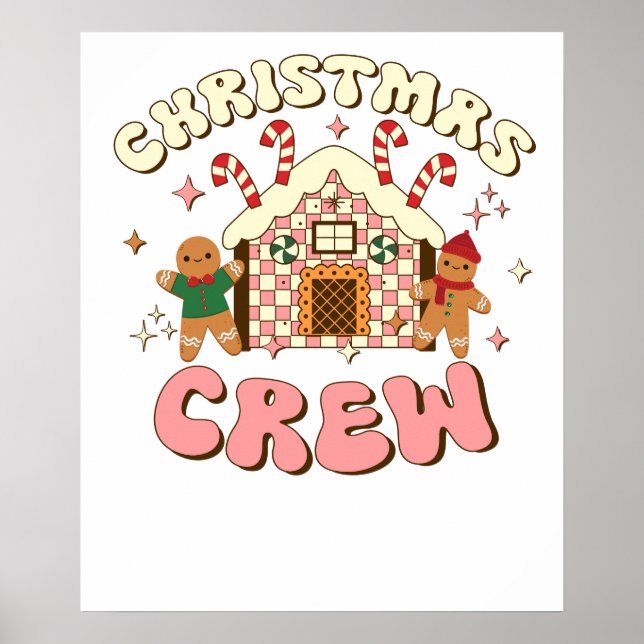 Affiche équipe de Noël pain d'épice (Devant)