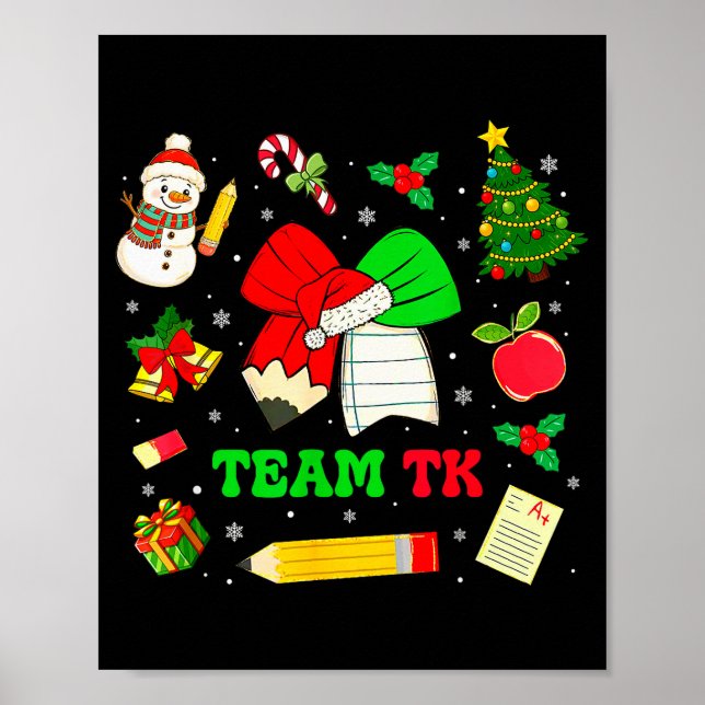 Affiche Équipe de nœud coquette Tk Noël transitionnel Kind (Devant)