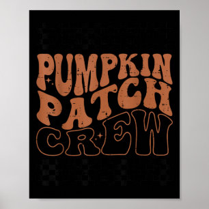 Affiche Équipe de Patch de Citrouille Halloween Patch de C