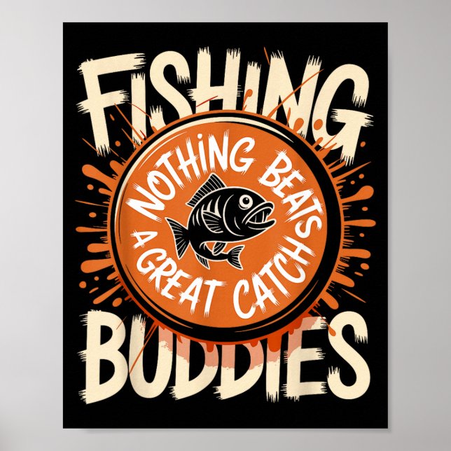 Affiche Équipe de pêcheurs amis de Noël appariés Ch (Devant)