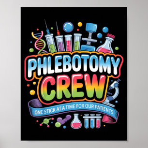 Affiche Équipe de phlébotomie Semaine de laboratoire Techn