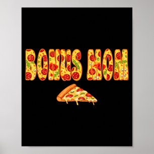 Affiche Équipe de pizza d'anniversaire Bonus Maman