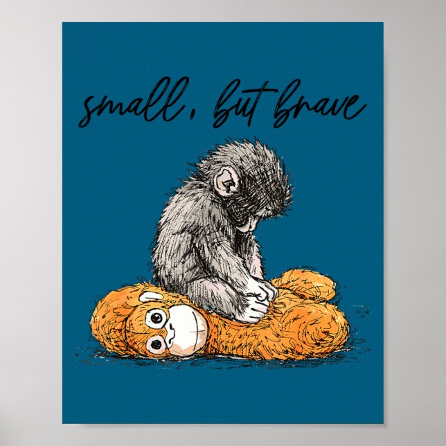 Affiche Équipe de poing bébé singe poing singe mème  (Devant)