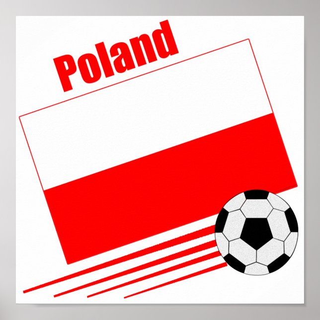 Affiche Équipe de Pologne de football (Devant)