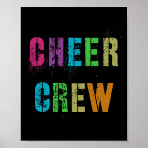Affiche Équipe de pom-pom girls Cheer Crew École Équipe de