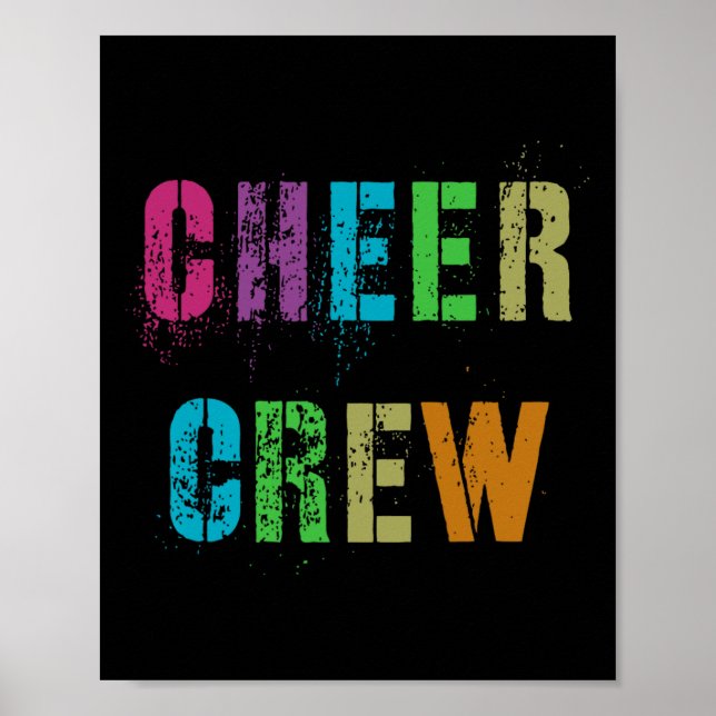 Affiche Équipe de pom-pom girls Cheer Crew École Équipe de (Devant)