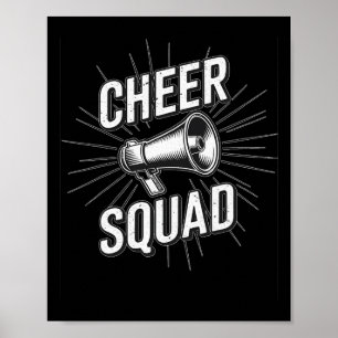 Affiche Équipe de pom-pom girls Femmes Filles Équipe de ch